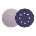 Continental Abrasives 5" 40 Grit Zirconia Purple Film Hook & Loop Disc 8 Hole SD-50HP8040